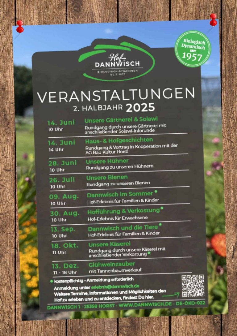Solawi-Erntebrief KW 24 5 Veranstaltungen 2. Hbj. 2025